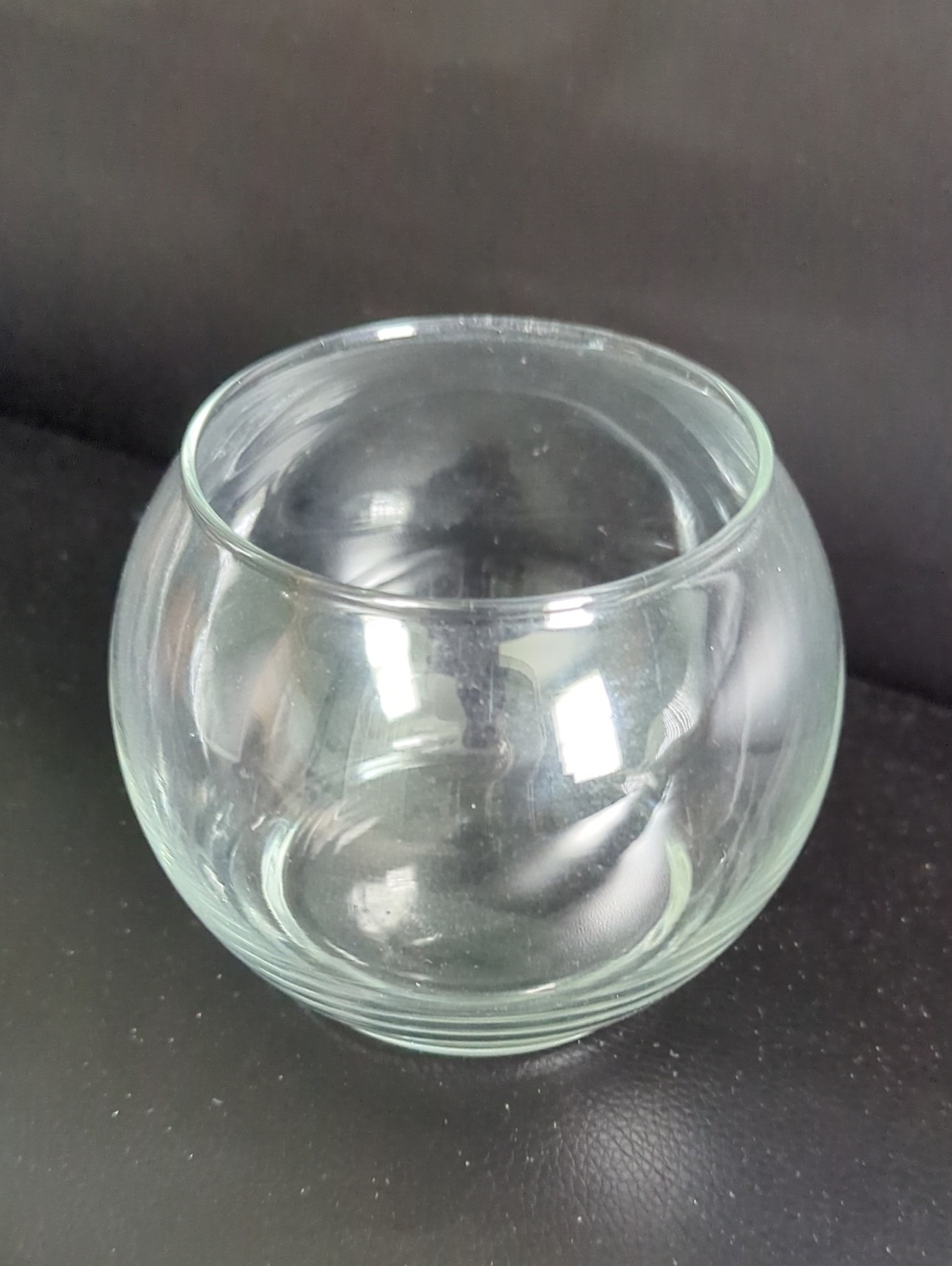 Clear Glass Fishbowl Vase